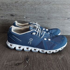 ON CLOUD 5 RUNNING SHOES DENIM/WHITE WOMEN SIZE 8.5